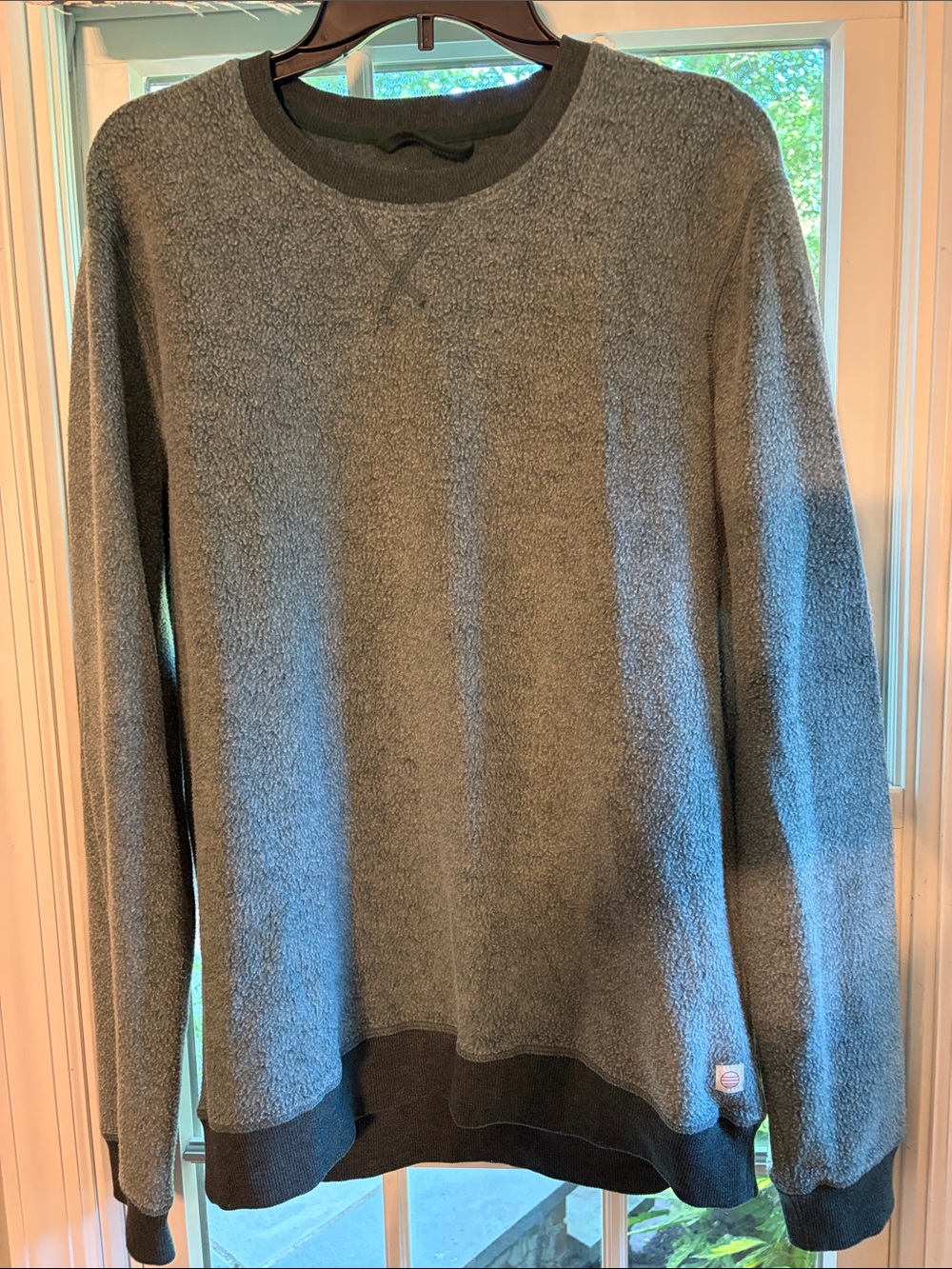 Marine Layer Men's light green Crewneck Pullover